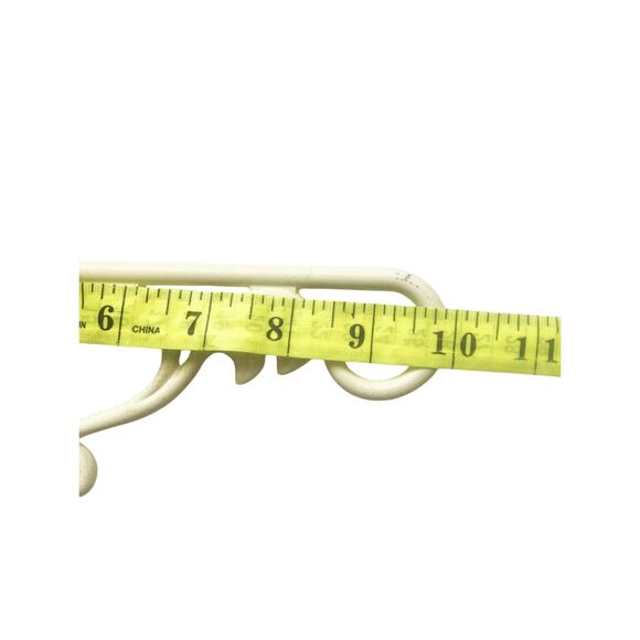 Lot of 5 White Metal Shelf Brackets Plant Hangers 10" W x 6.5" H - Picture 5 of 6